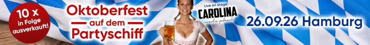 Oktoberfest auf dem Partyboot in Hamburg 2026